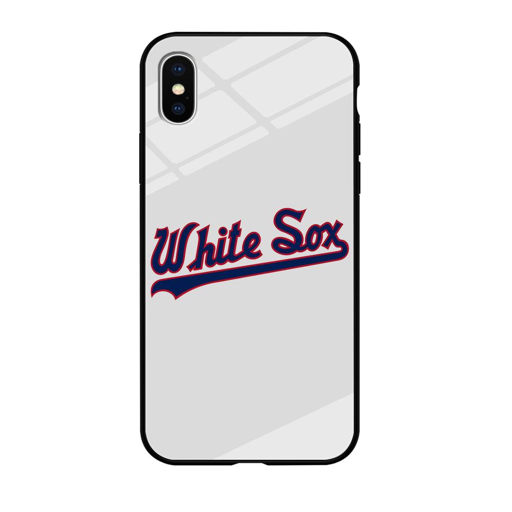 Baseball Chicago White Sox MLB 001 iPhone Xs Case-Tempered Glass Case-Xtracase