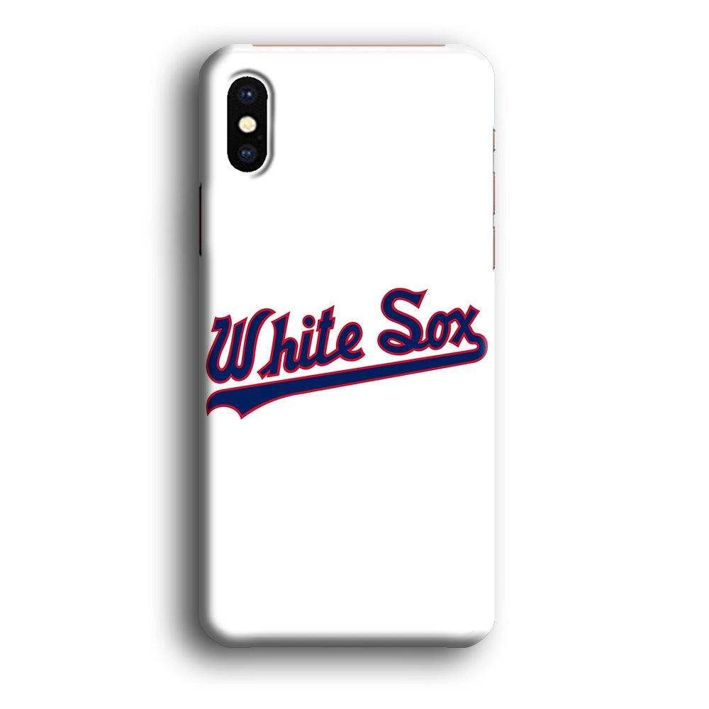 Baseball Chicago White Sox MLB 001 iPhone Xs Case-Plastic / Full Wrap (3D Case)-Xtracase