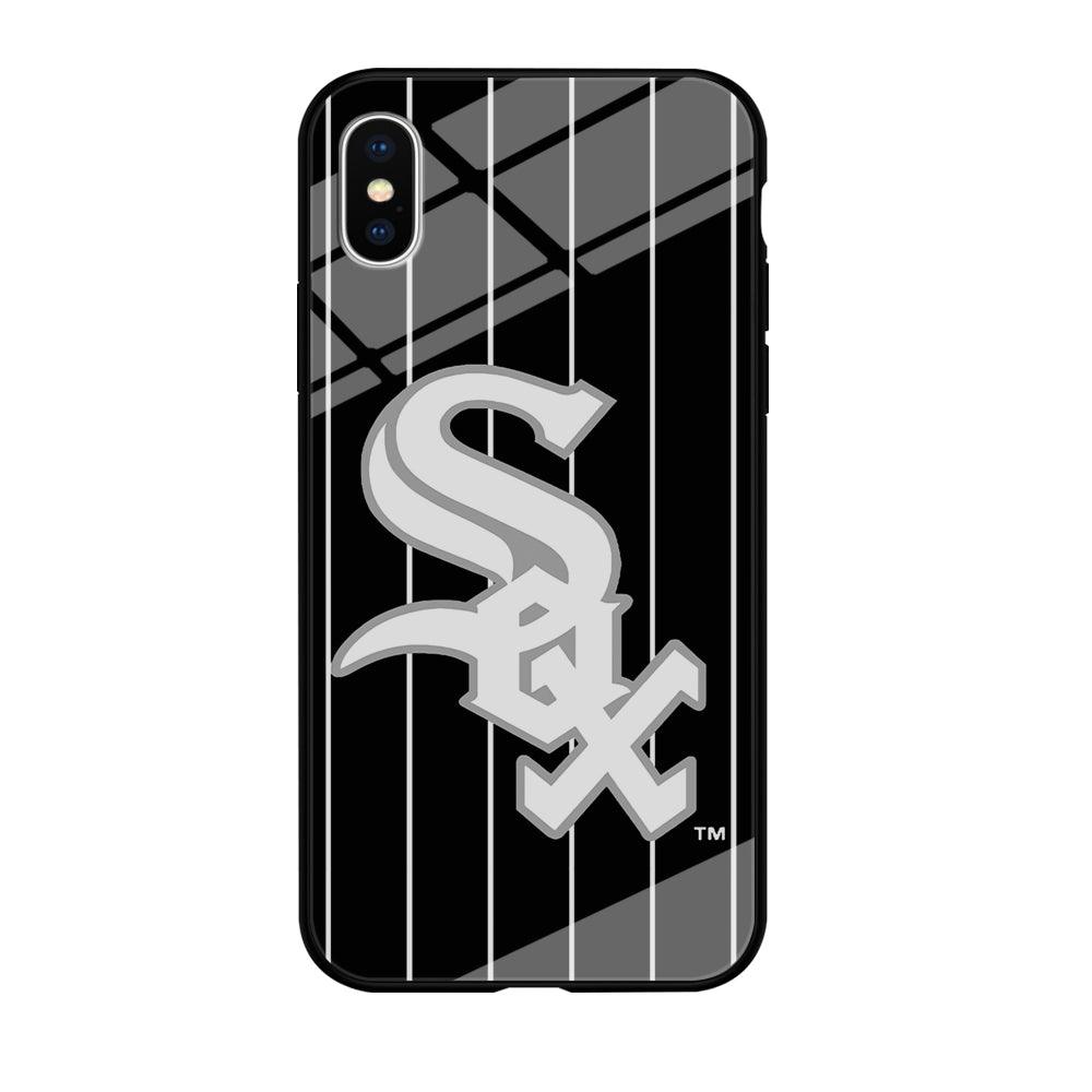 Baseball Chicago White Sox MLB 002 iPhone Xs Max Case-Tempered Glass Case-Xtracase