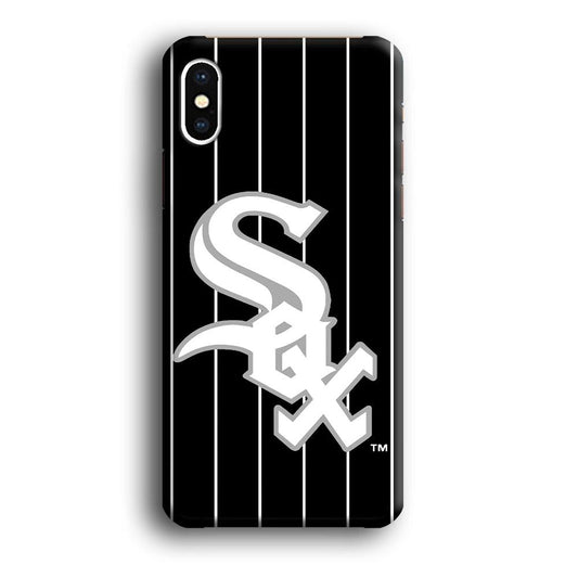 Baseball Chicago White Sox MLB 002 iPhone Xs Case-Plastic / Full Wrap (3D Case)-Xtracase