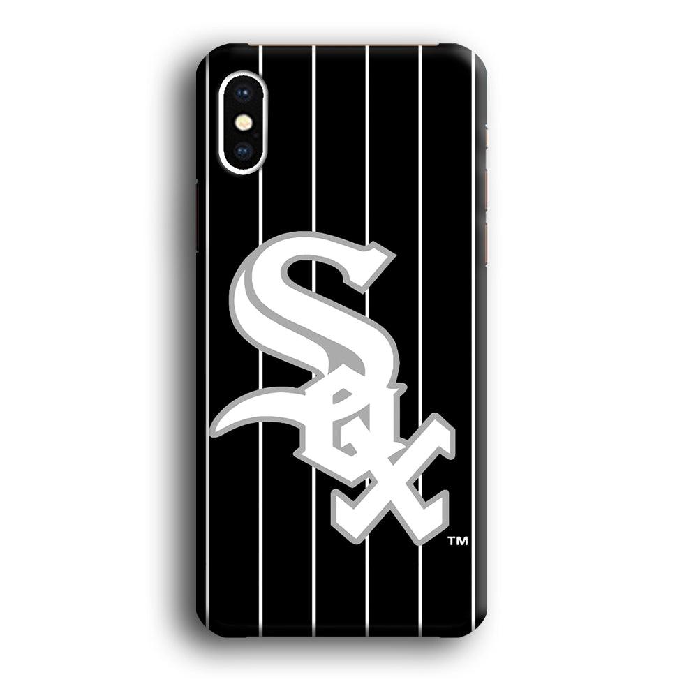 Baseball Chicago White Sox MLB 002 iPhone X Case-Plastic / Full Wrap (3D Case)-Xtracase