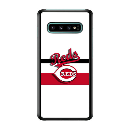 Baseball Cincinnati Reds MLB 001 Samsung Galaxy S10 Case-Plastic / Full Wrap (3D Case)-Xtracase
