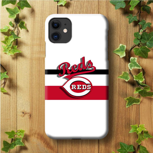 Baseball Cincinnati Reds MLB 001 iPhone 11 Case-Plastic / Full Wrap (3D Case)-Xtracase