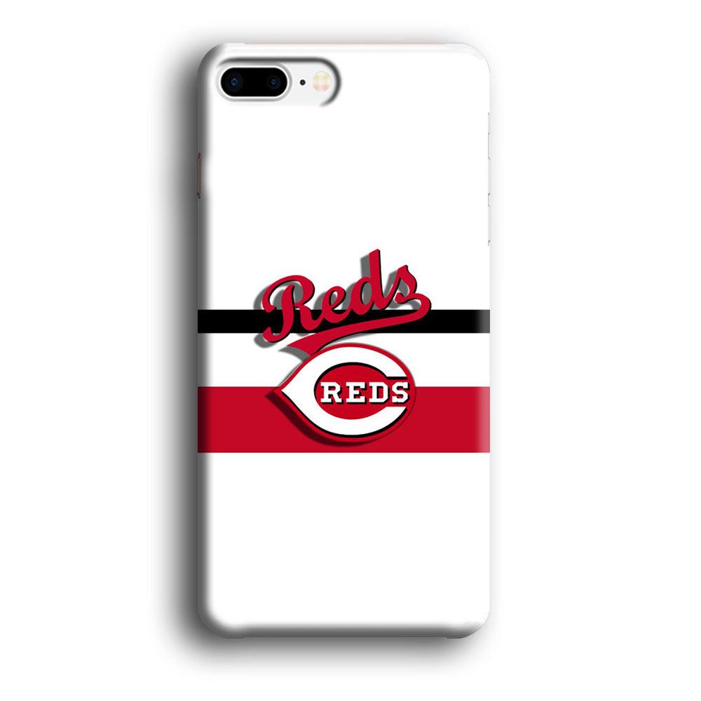 Baseball Cincinnati Reds MLB 001 iPhone 8 Plus Case-Plastic / Full Wrap (3D Case)-Xtracase
