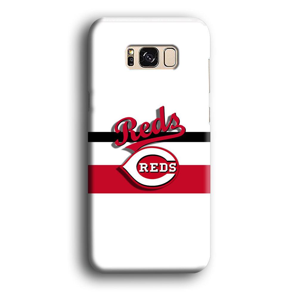 Baseball Cincinnati Reds MLB 001 Samsung Galaxy S8 Case-Plastic / Full Wrap (3D Case)-Xtracase