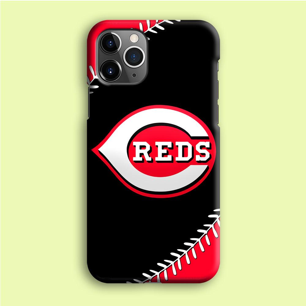 Baseball Cincinnati Reds MLB 002 iPhone 12 Pro Case-Plastic / Full Wrap (3D Case)-Xtracase