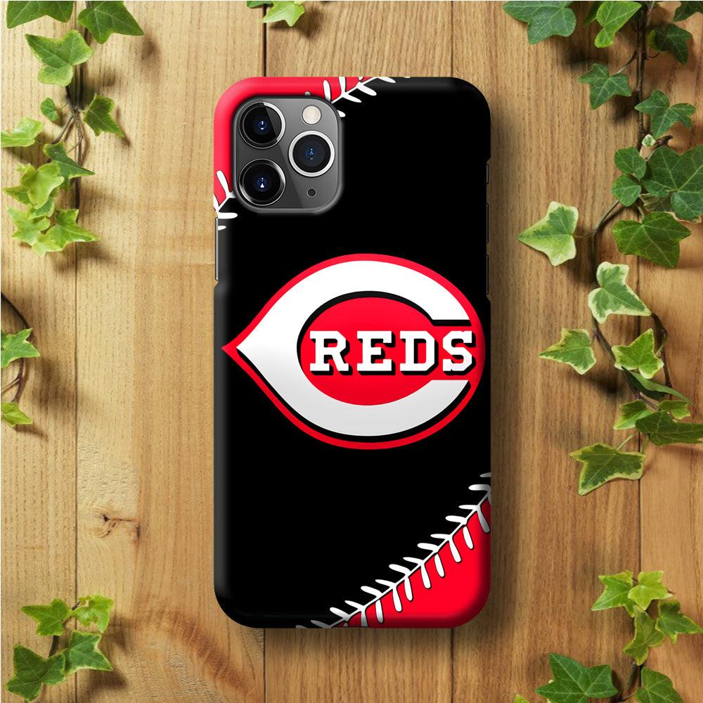 Baseball Cincinnati Reds MLB 002 iPhone 11 Pro Max Case-Plastic / Full Wrap (3D Case)-Xtracase