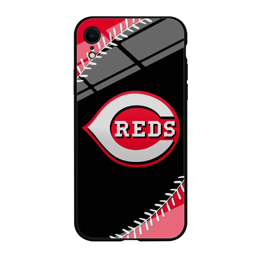 Baseball Cincinnati Reds MLB 002 iPhone XR Case-Tempered Glass Case-Xtracase