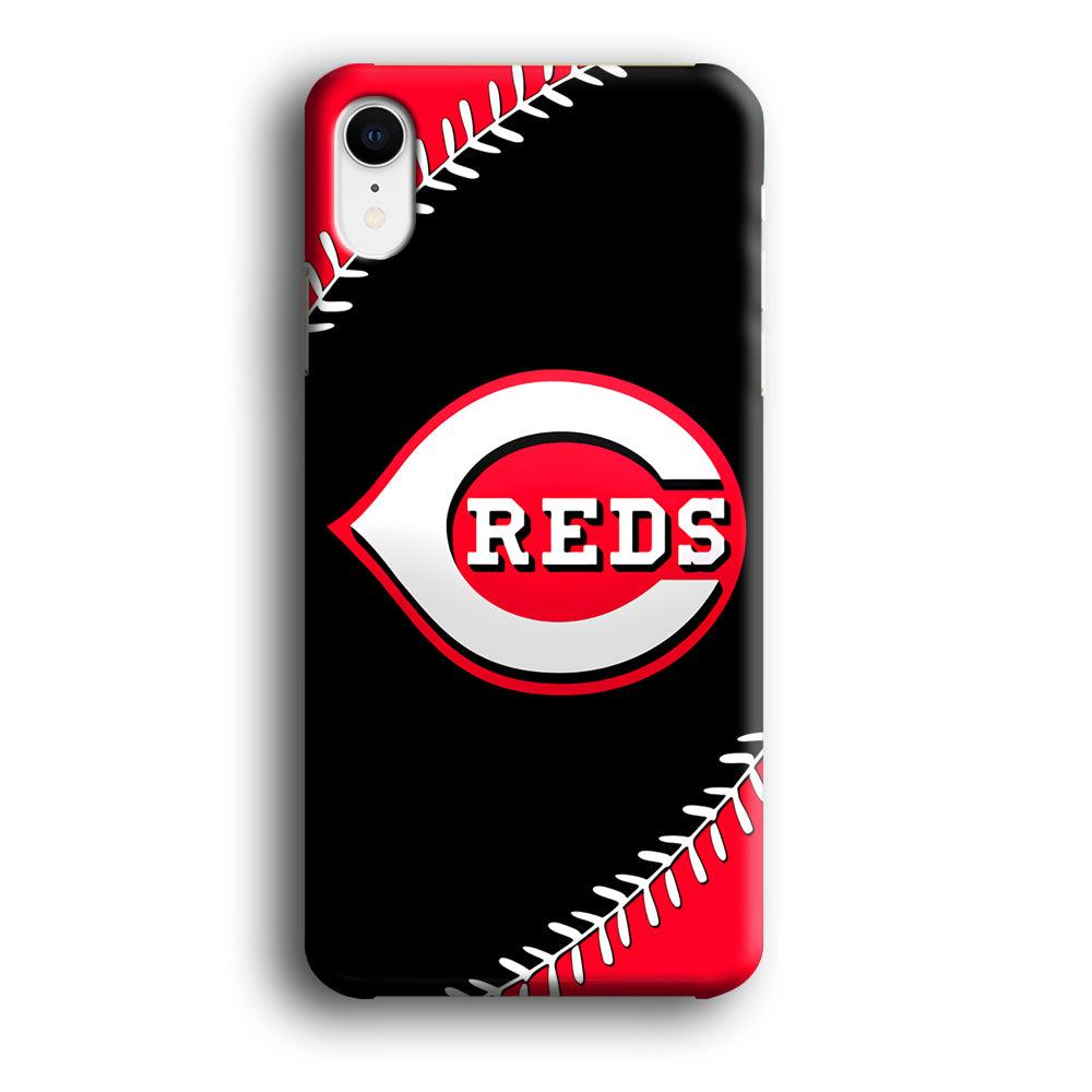 Baseball Cincinnati Reds MLB 002 iPhone XR Case-Plastic / Full Wrap (3D Case)-Xtracase
