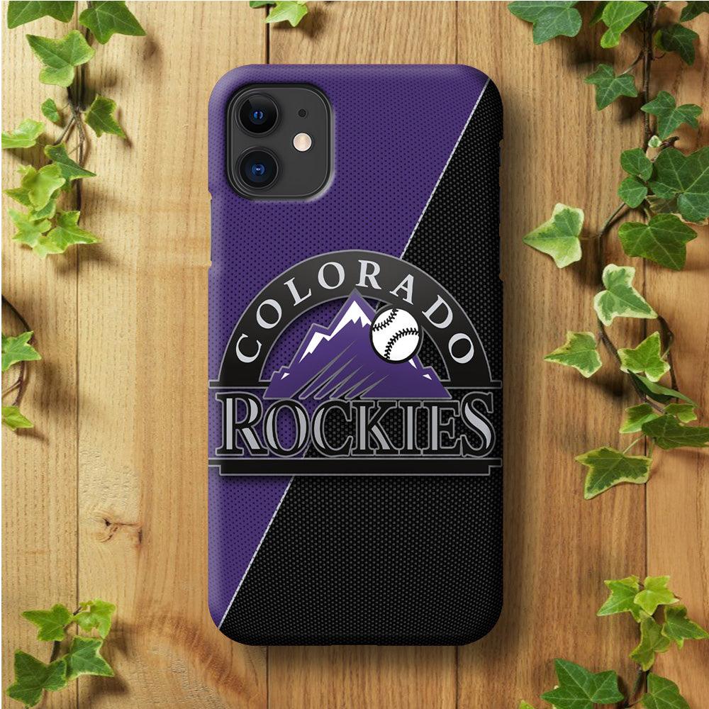 Baseball Colorado Rockies MLB 001 iPhone 11 Case-Plastic / Full Wrap (3D Case)-Xtracase
