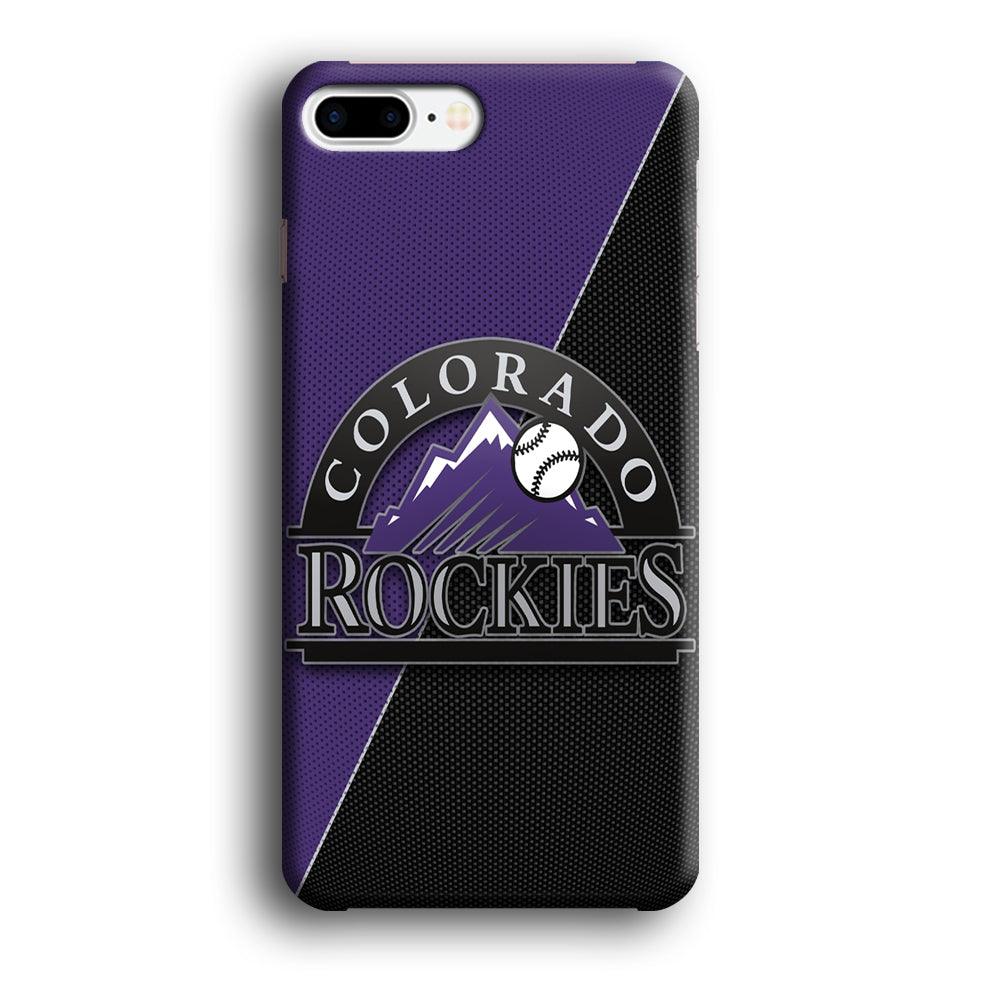 Baseball Colorado Rockies MLB 001 iPhone 8 Plus Case-Plastic / Full Wrap (3D Case)-Xtracase