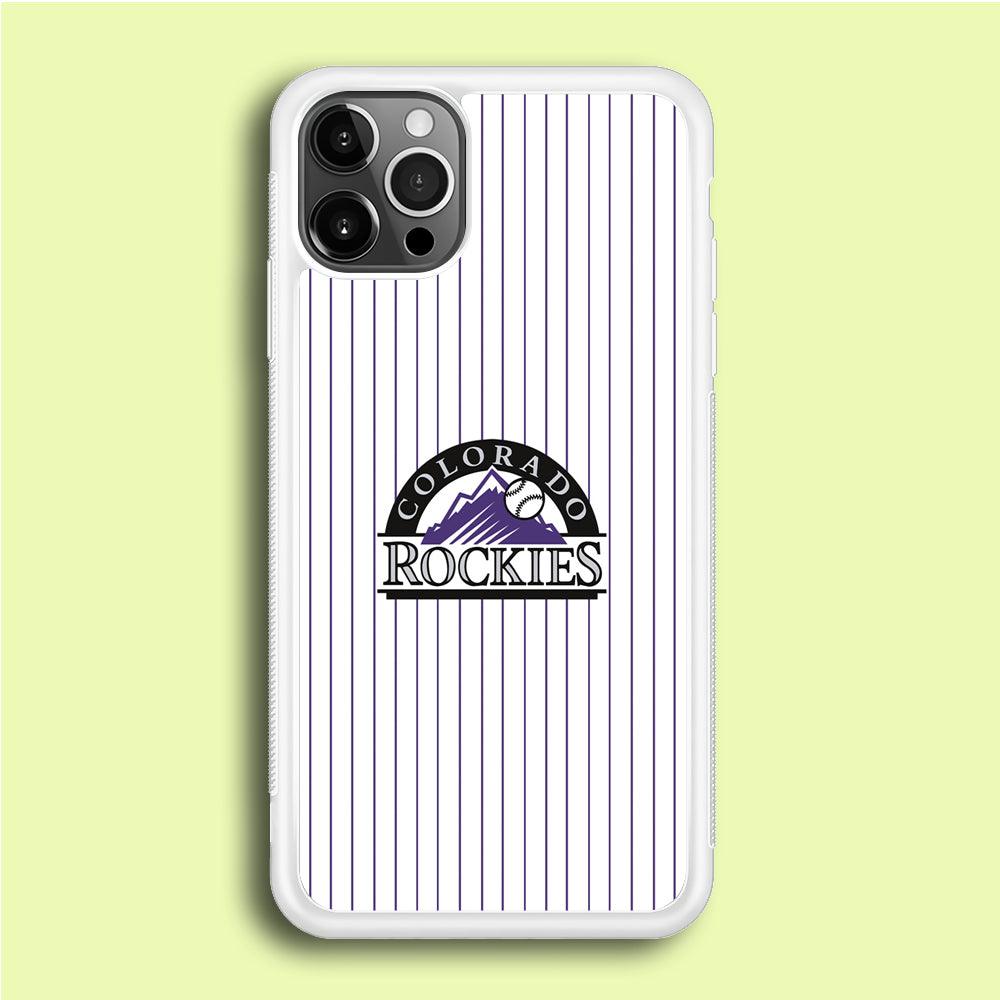 Baseball Colorado Rockies MLB 002 iPhone 12 Pro Case-Plastic / Full Wrap (3D Case)-Xtracase