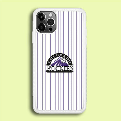 Baseball Colorado Rockies MLB 002 iPhone 12 Pro Max Case-Plastic / Full Wrap (3D Case)-Xtracase