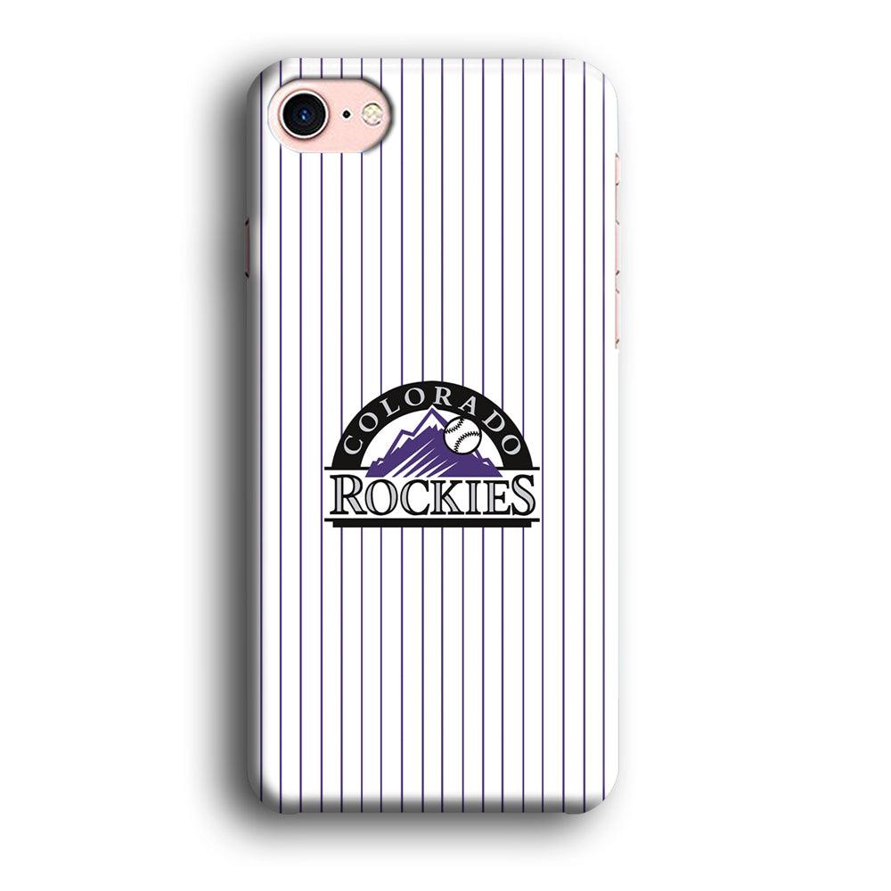 Baseball Colorado Rockies MLB 002 iPhone SE 2020 Case-Plastic / Full Wrap (3D Case)-Xtracase