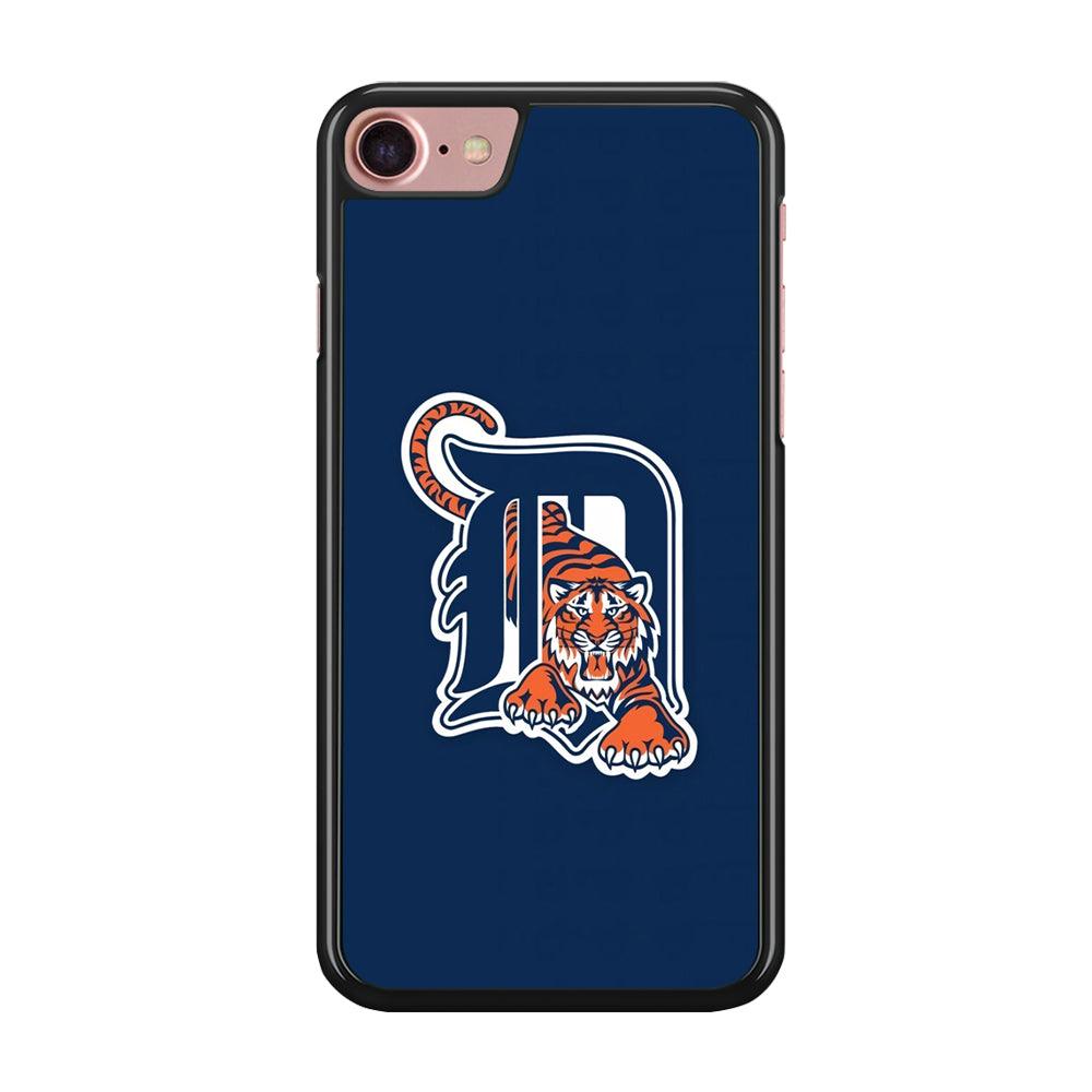 Baseball Detroit Tigers MLB 001 iPhone SE 2020 Case-Rubber / Black (2D Case)-Xtracase