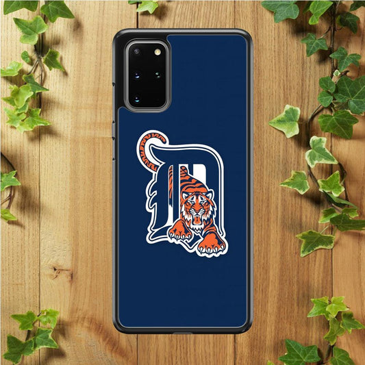 Baseball Detroit Tigers MLB 001 Samsung Galaxy S20 Plus Case-Rubber / White (2D Case)-Xtracase