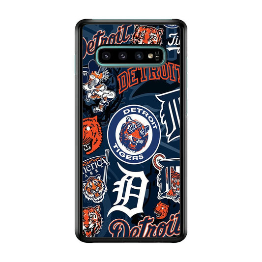 Baseball Detroit Tigers MLB 002 Samsung Galaxy S10 Case-Plastic / Full Wrap (3D Case)-Xtracase
