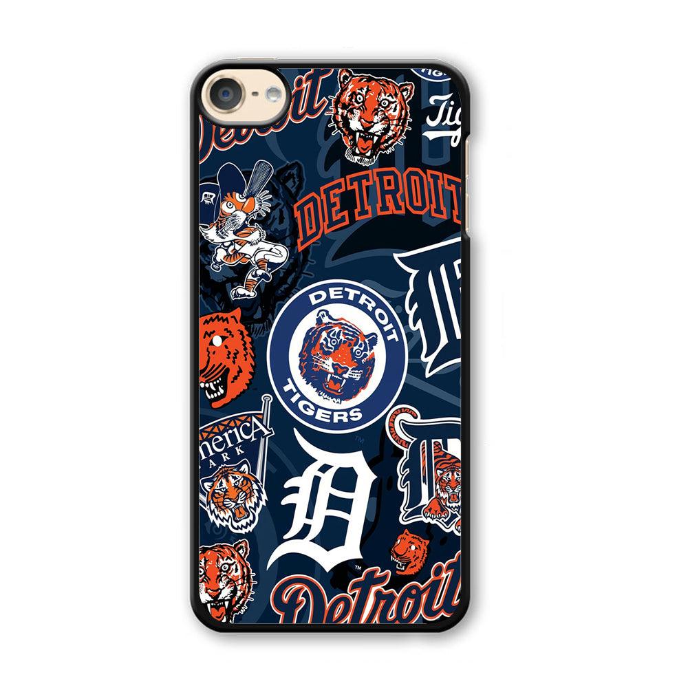 Baseball Detroit Tigers MLB 002 iPod Touch 6 Case-Plastic / Full Wrap (3D Case)-Xtracase