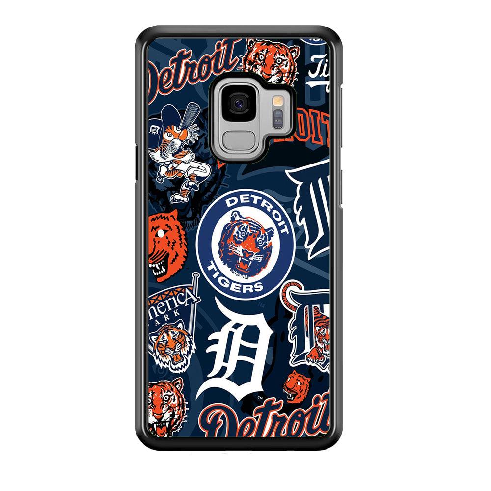 Baseball Detroit Tigers MLB 002 Samsung Galaxy S9 Case-Plastic / Full Wrap (3D Case)-Xtracase