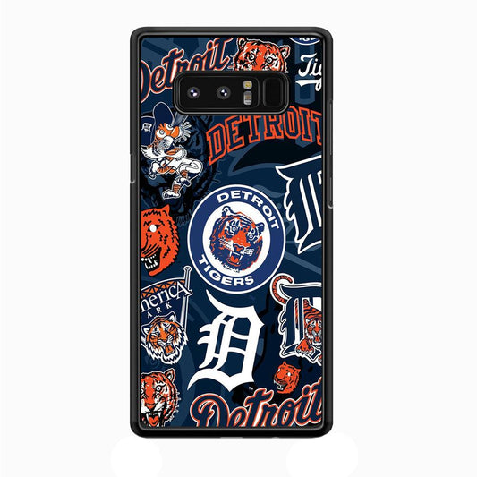 Baseball Detroit Tigers MLB 002 Samsung Galaxy Note 8 Case-Plastic / Full Wrap (3D Case)-Xtracase