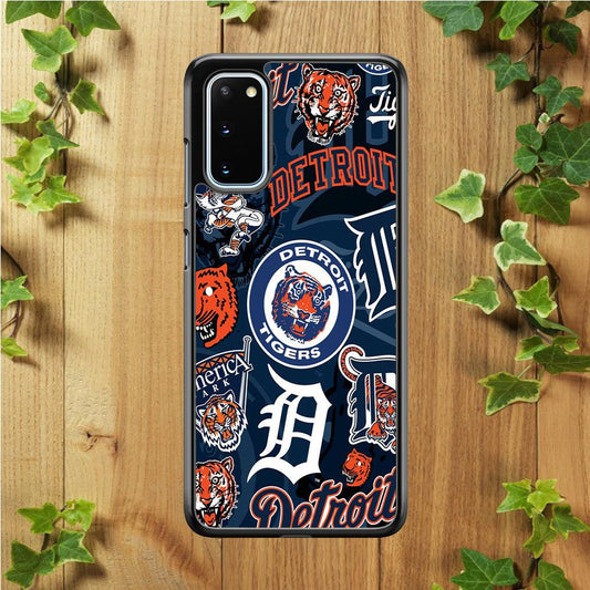 Baseball Detroit Tigers MLB 002 Samsung Galaxy S20 Case-Plastic / Full Wrap (3D Case)-Xtracase