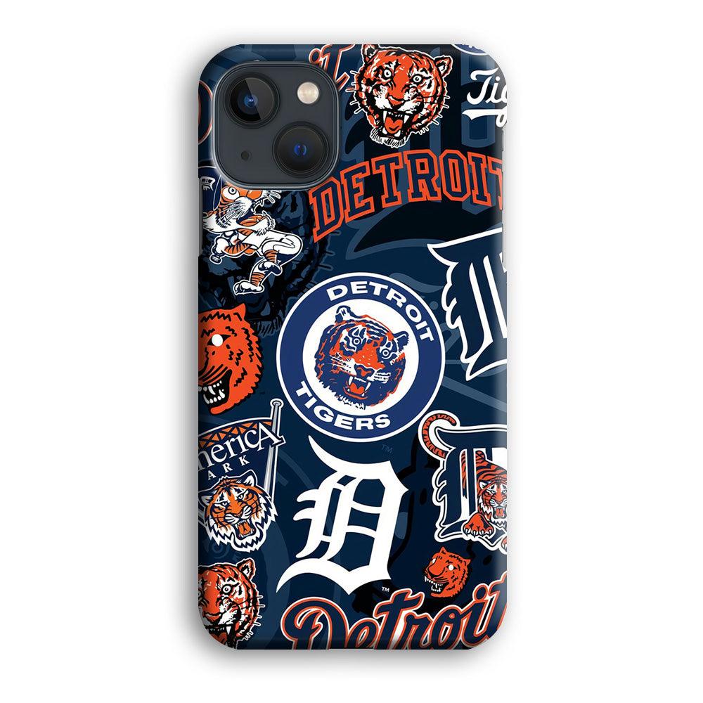 Baseball Detroit Tigers MLB 002 iPhone 13 Mini Case-Plastic / Full Wrap (3D Case)-Xtracase