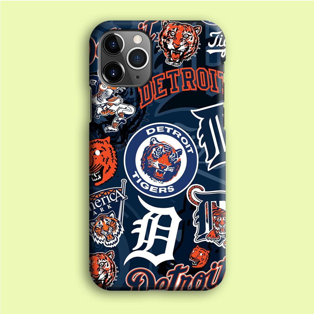 Baseball Detroit Tigers MLB 002 iPhone 12 Pro Case-Plastic / Full Wrap (3D Case)-Xtracase