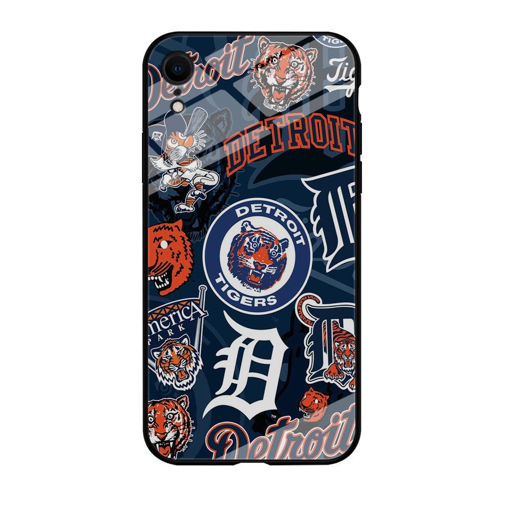 Baseball Detroit Tigers MLB 002 iPhone XR Case-Tempered Glass Case-Xtracase