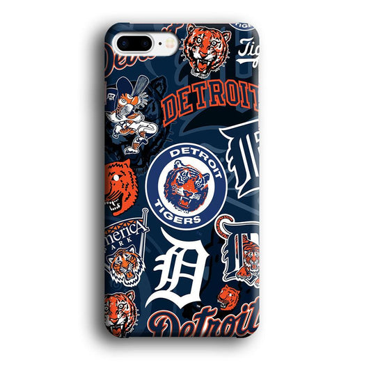 Baseball Detroit Tigers MLB 002 iPhone 7 Plus Case-Plastic / Full Wrap (3D Case)-Xtracase