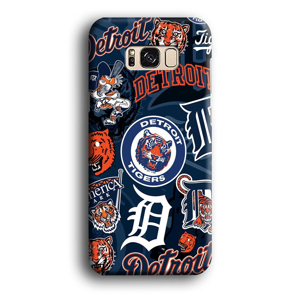 Baseball Detroit Tigers MLB 002 Samsung Galaxy S8 Case-Plastic / Full Wrap (3D Case)-Xtracase