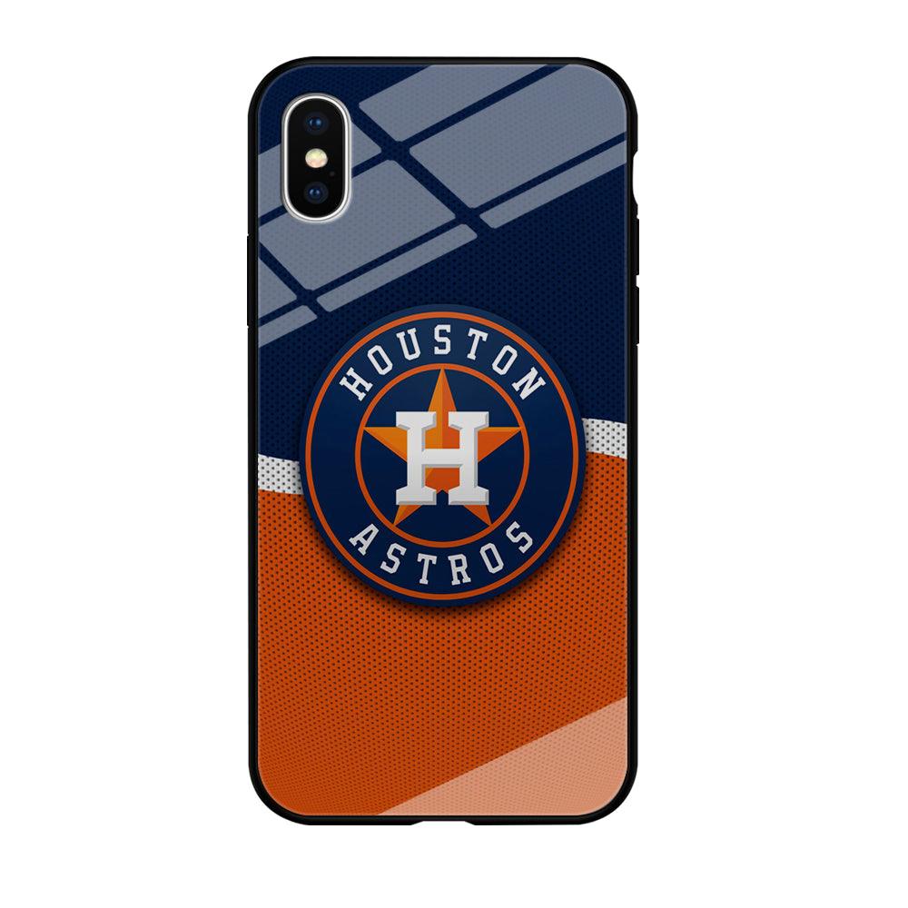 Baseball Houston Astros MLB 001 iPhone Xs Max Case-Tempered Glass Case-Xtracase