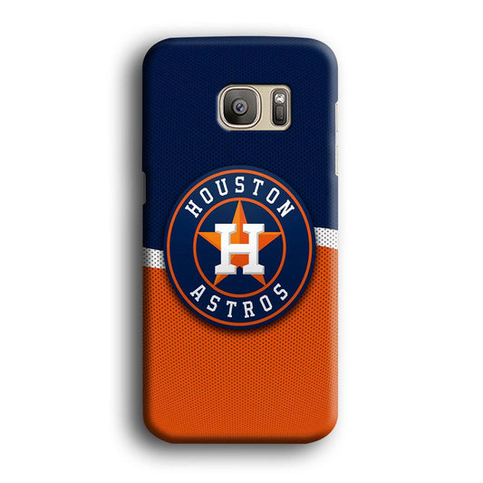 Baseball Houston Astros MLB 001 Samsung Galaxy S7 Edge Case-Plastic / Full Wrap (3D Case)-Xtracase