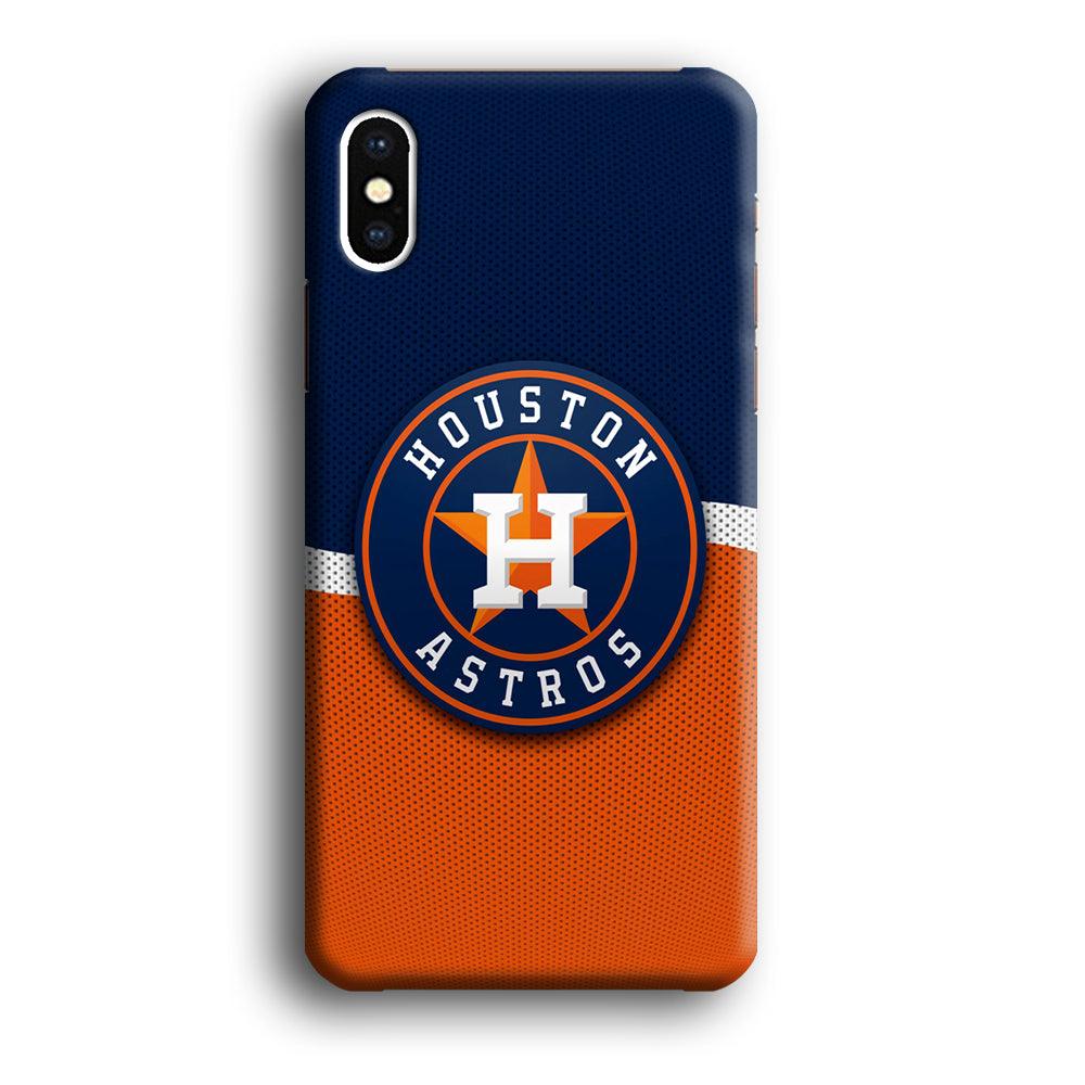 Baseball Houston Astros MLB 001 iPhone Xs Max Case-Plastic / Full Wrap (3D Case)-Xtracase