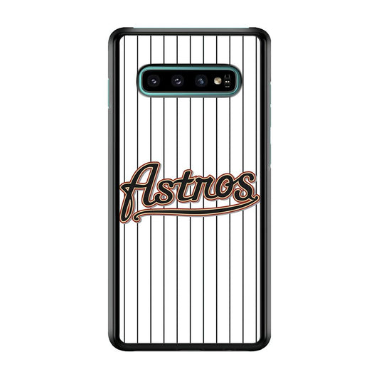 Baseball Houston Astros MLB 002 Samsung Galaxy S10 Case-Plastic / Full Wrap (3D Case)-Xtracase