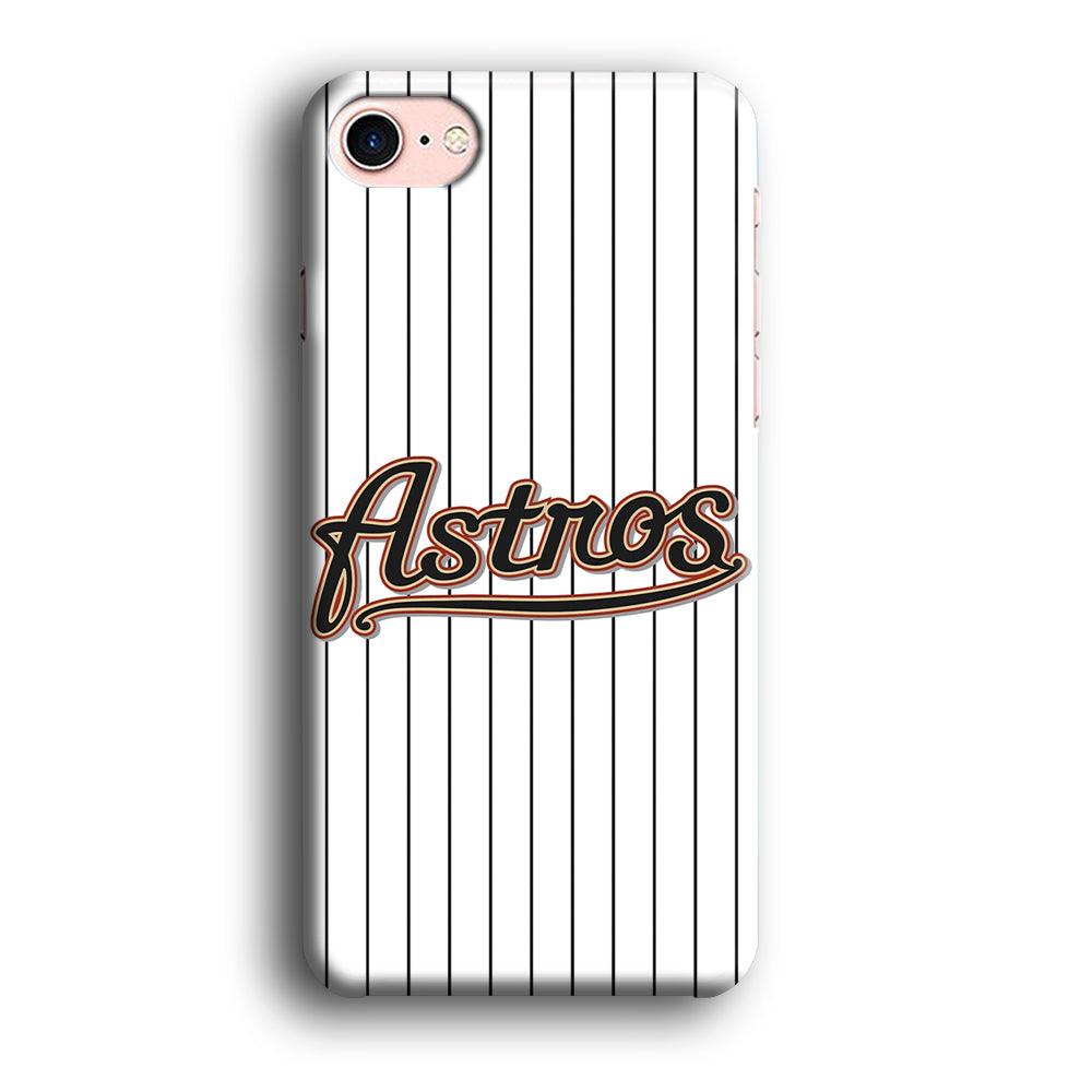 Baseball Houston Astros MLB 002 iPhone SE 2020 Case-Plastic / Full Wrap (3D Case)-Xtracase