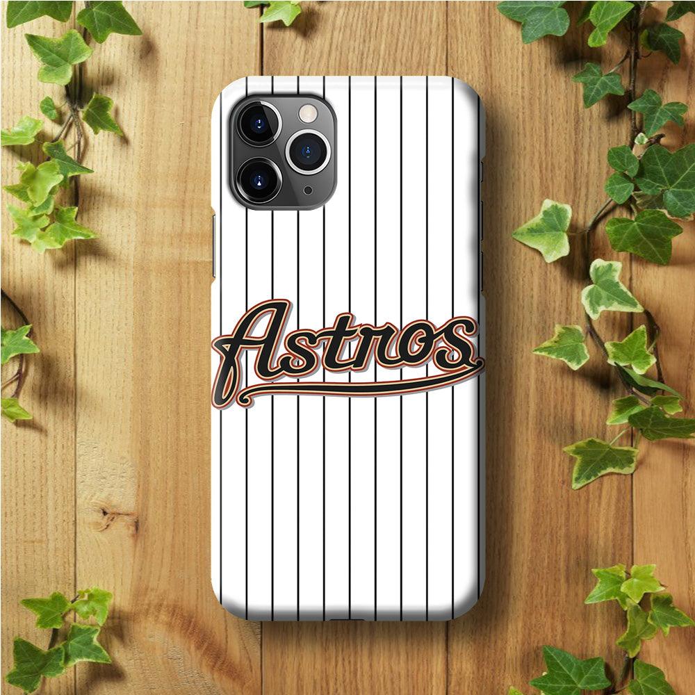 Baseball Houston Astros MLB 002 iPhone 11 Pro Max Case-Plastic / Full Wrap (3D Case)-Xtracase