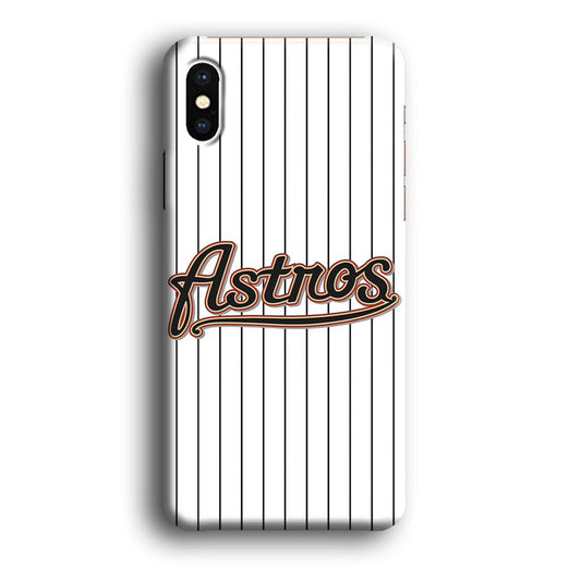 Baseball Houston Astros MLB 002 iPhone X Case-Plastic / Full Wrap (3D Case)-Xtracase