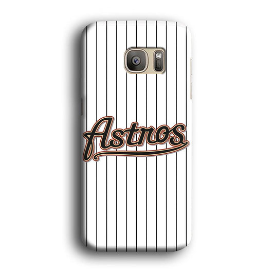 Baseball Houston Astros MLB 002 Samsung Galaxy S7 Edge Case-Plastic / Full Wrap (3D Case)-Xtracase