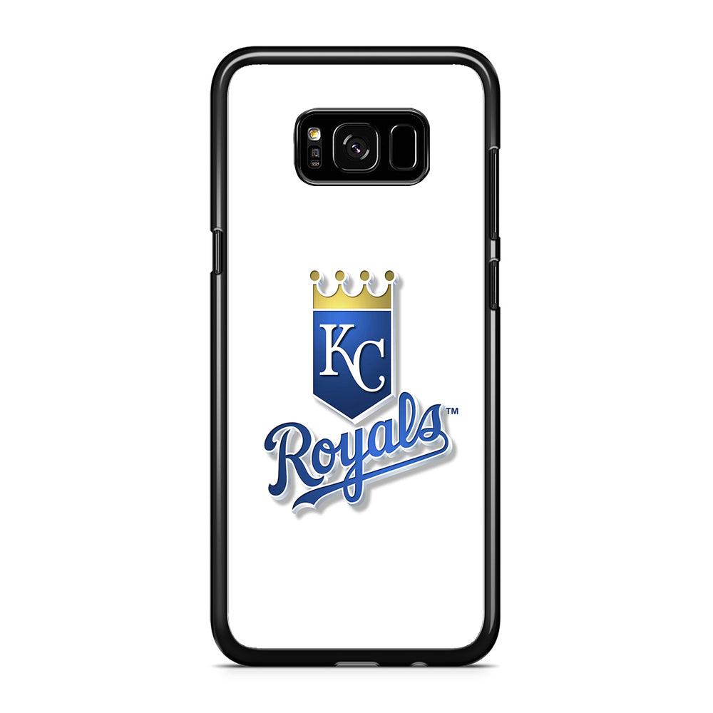 Baseball Kansas City Royals MLB 001 Samsung Galaxy S8 Case-Rubber / Black (2D Case)-Xtracase