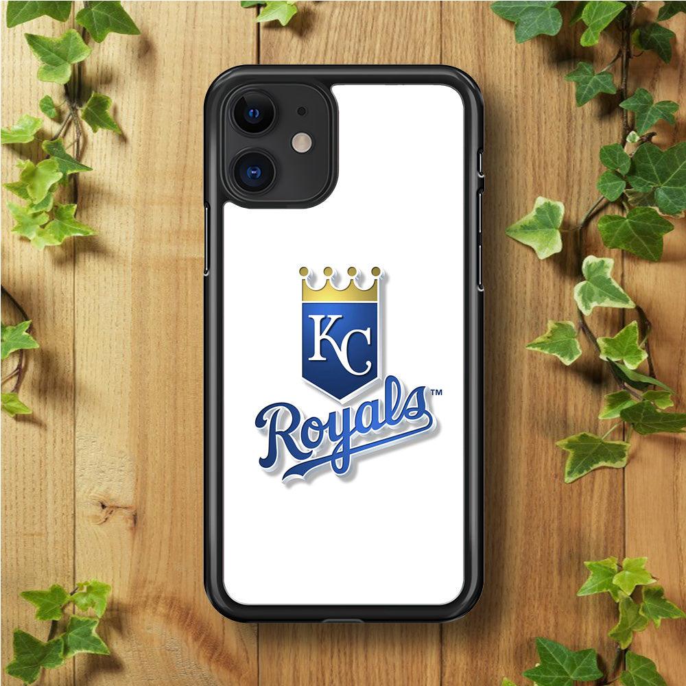 Baseball Kansas City Royals MLB 001 iPhone 11 Case-Rubber / Black (2D Case)-Xtracase