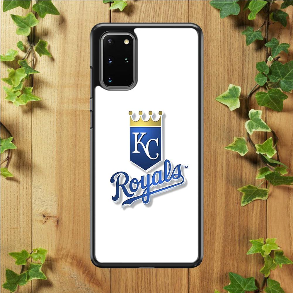 Baseball Kansas City Royals MLB 001 Samsung Galaxy S20 Plus Case-Rubber / White (2D Case)-Xtracase