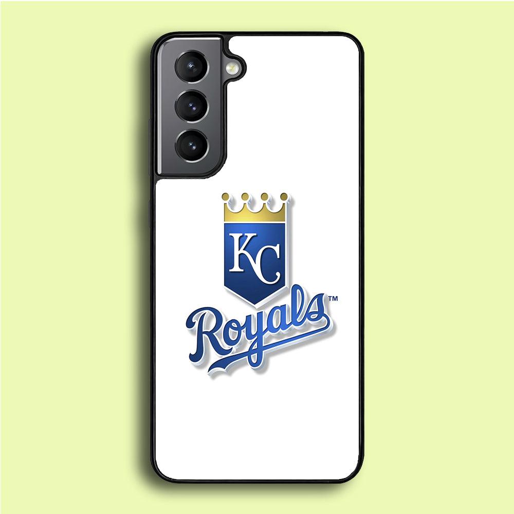 Baseball Kansas City Royals MLB 001 Samsung Galaxy S21 Plus Case-Rubber / White (2D Case)-Xtracase