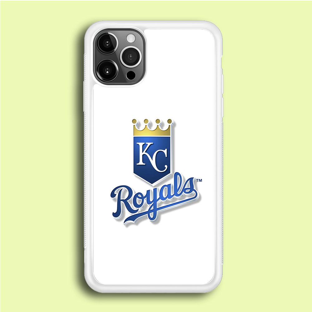 Baseball Kansas City Royals MLB 001 iPhone 12 Pro Case-Rubber / White (2D Case)-Xtracase
