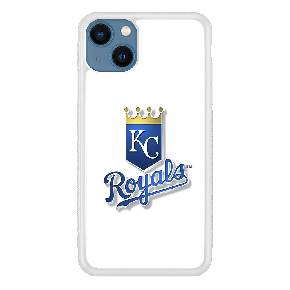 Baseball Kansas City Royals MLB 001 iPhone 13 Mini Case-Rubber / White (2D Case)-Xtracase