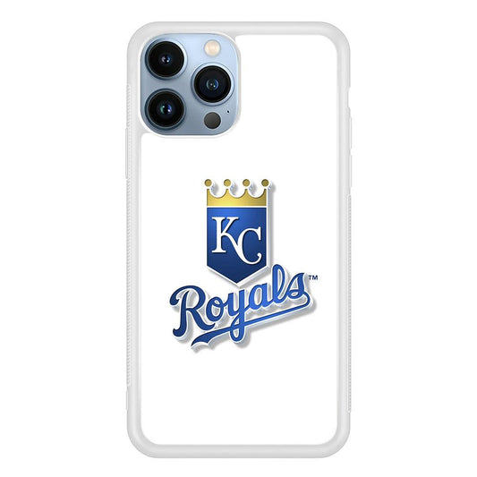 Baseball Kansas City Royals MLB 001 iPhone 13 Pro Max Case-Rubber / White (2D Case)-Xtracase