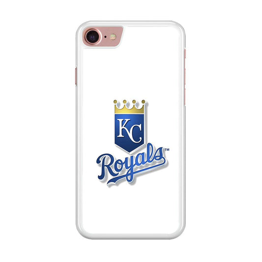 Baseball Kansas City Royals MLB 001 iPhone SE 2020 Case-Rubber / White (2D Case)-Xtracase