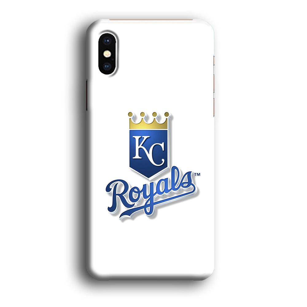 Baseball Kansas City Royals MLB 001 iPhone Xs Case-Plastic / Full Wrap (3D Case)-Xtracase
