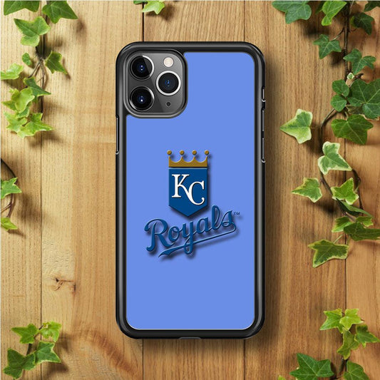 Baseball Kansas City Royals MLB 002 iPhone 11 Pro Case-Rubber / Black (2D Case)-Xtracase