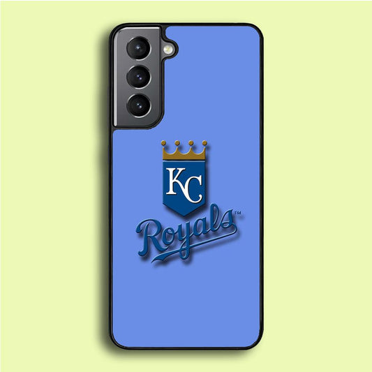 Baseball Kansas City Royals MLB 002 Samsung Galaxy S21 Case-Rubber / White (2D Case)-Xtracase