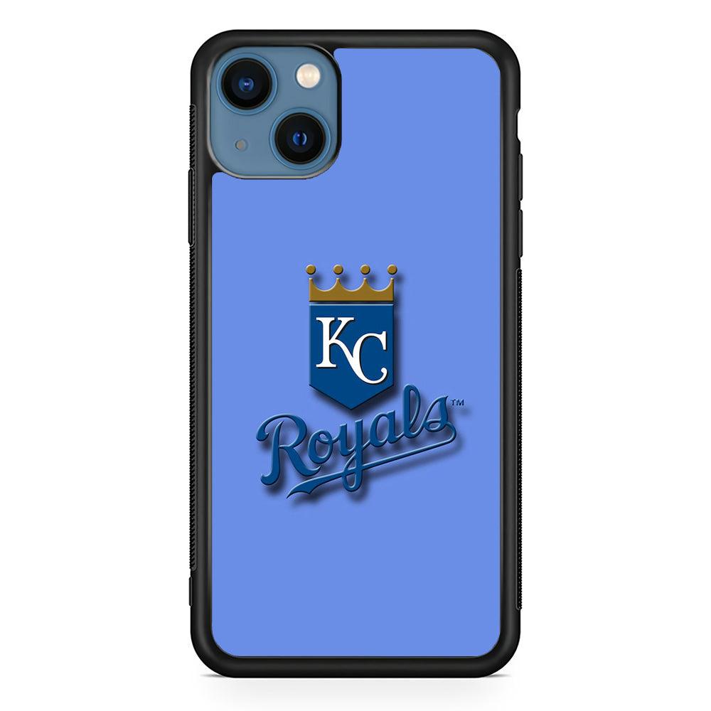 Baseball Kansas City Royals MLB 002 iPhone 13 Mini Case-Rubber / Black (2D Case)-Xtracase